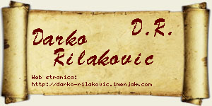 Darko Rilaković vizit kartica